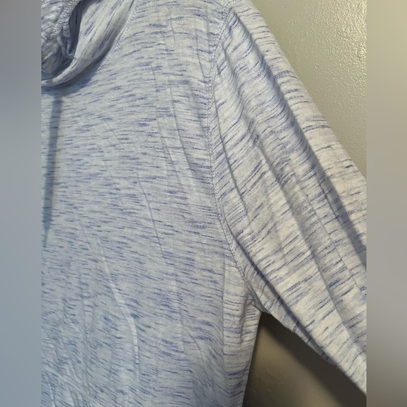 Express White & Blue Hooded Lightweight Sweatshirt - Picture 6 of 11